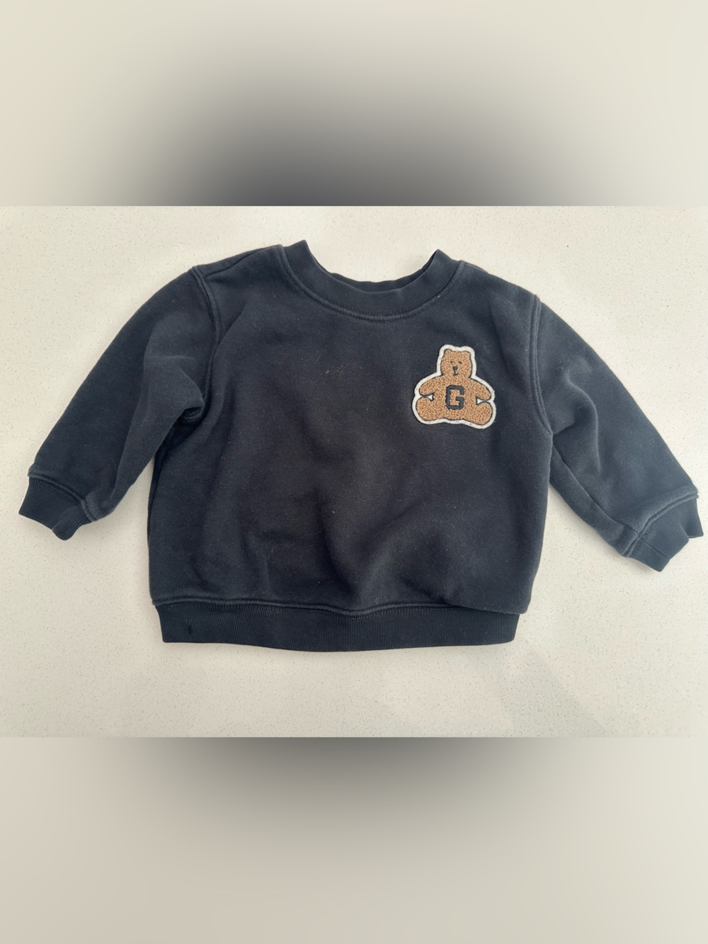 GAP Baby Black Crewneck Sweatshirt